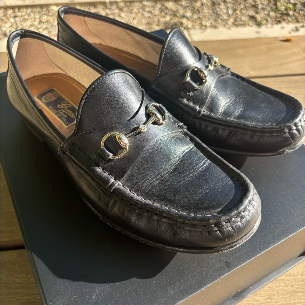 Gucci 1953 horsebit Black Leather Loafers